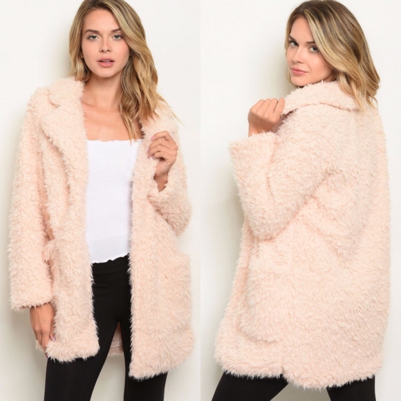 Jackets & Blazers - M L Soft Teddy Bear Shaggy Faux Fur Furry Coat Jacket
